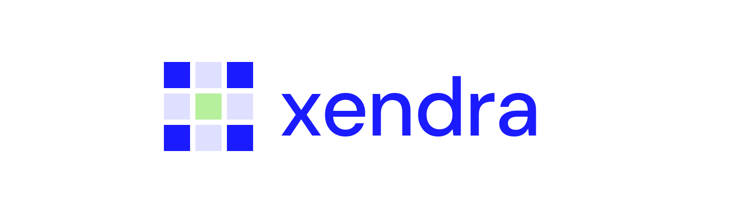 Xendra lockup in light grey